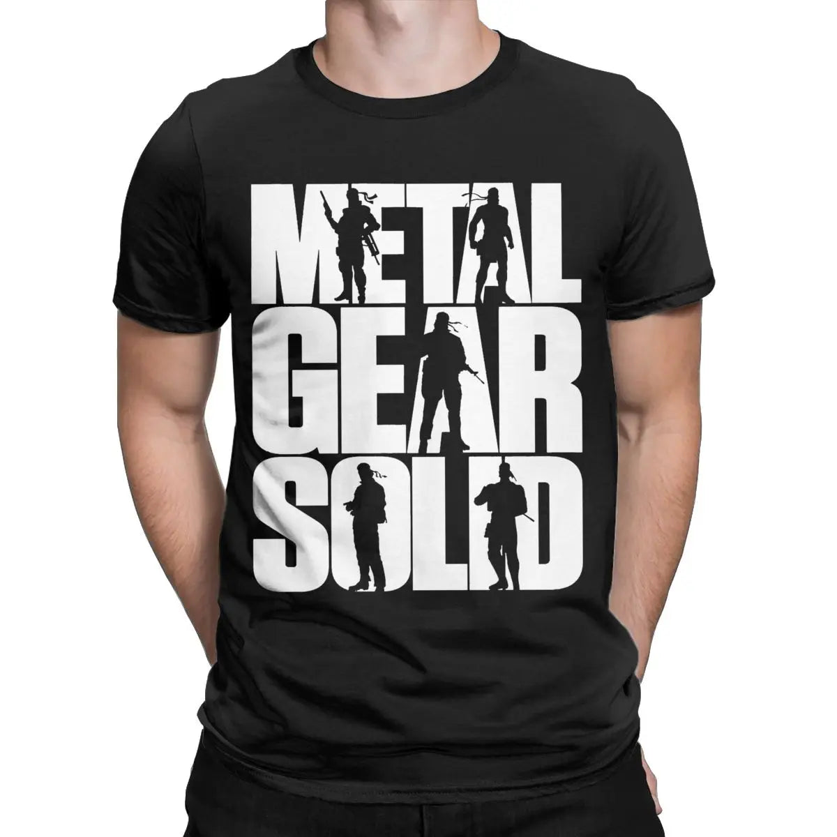 Metal Gear Solid 3 Snake &amp; Raiden Graphic T-Shirt | Cotton Casual Game Tee