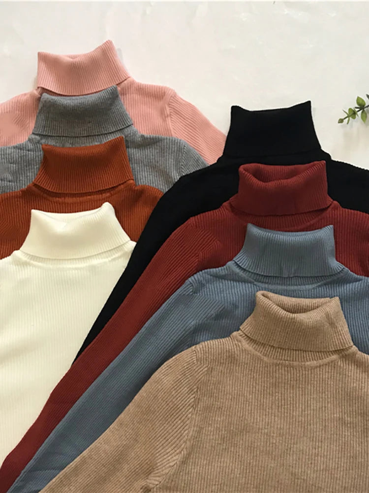 Turtleneck Sweater Women&