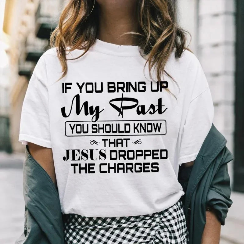 Christian Gold T-Shirt | “Jesus Dropped The Charges”