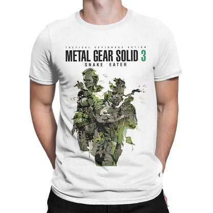 Metal Gear Solid 3 Snake &amp; Raiden Graphic T-Shirt | Cotton Casual Game Tee