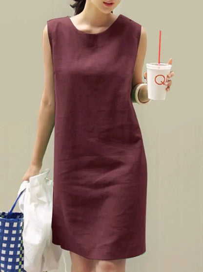 ZANZEA Women’s Sleeveless Loose Mini Dress