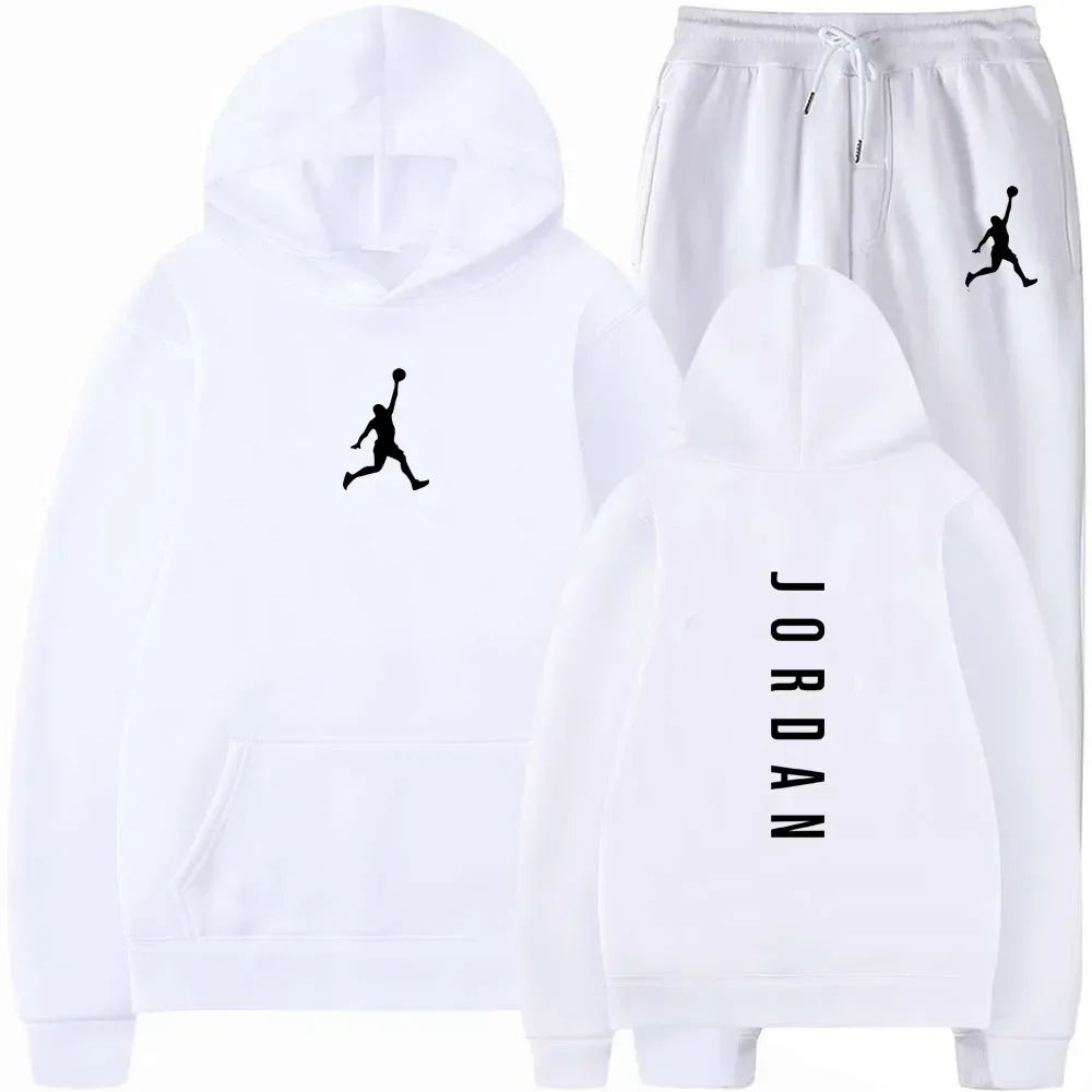 2025 Spring and autumn outdoor fitness basketball casual sportwear set fashion men&