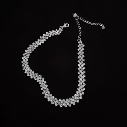 Luxury Full Rhinestone Choker Necklace