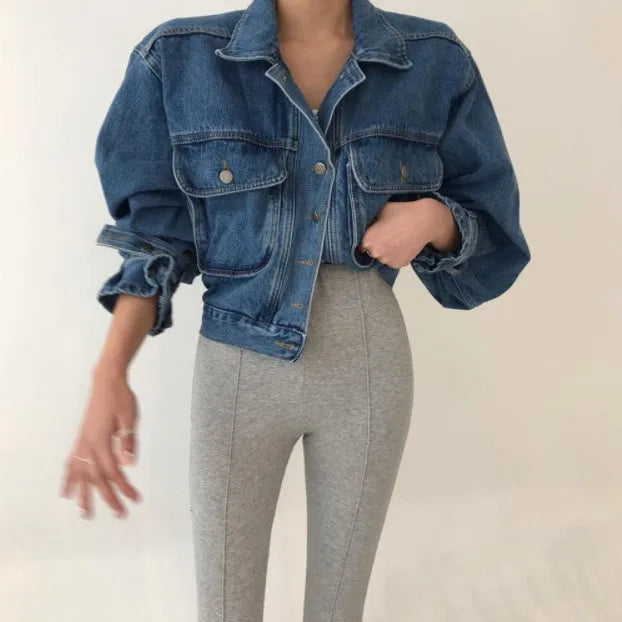 Coats Jackets Women Top 2022 Sexy Puff Long Sleeve Y2k Clothes Cropped Jacket Streetwear Women&