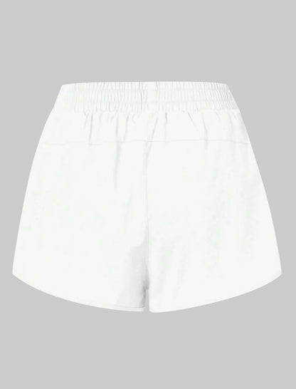 Unisex Running Sports Shorts with Zipper Pockets | Elastic Waist Activewear