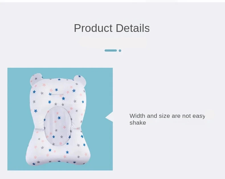 Baby Bath Seat Support Mat Soft Anti Slip Cushion for Infants