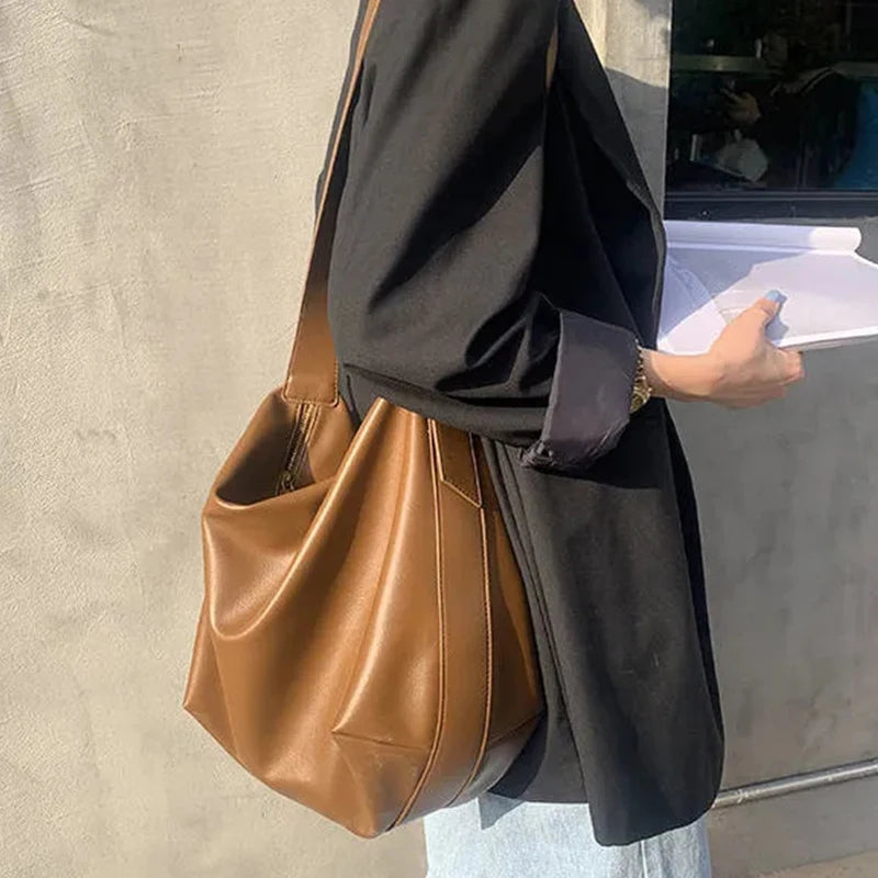Vintage PU Pillow Shoulder &amp; Crossbody Bag