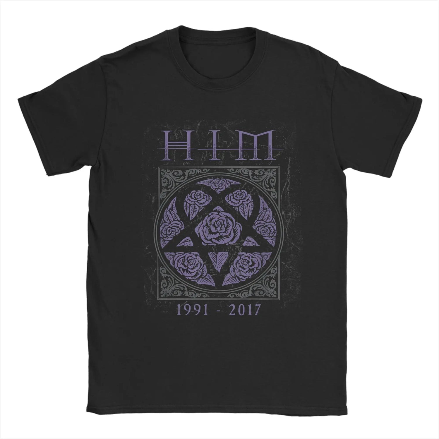 Ville Valo HIM Heartagram Pentagram T-Shirt | Classic Cotton Tee
