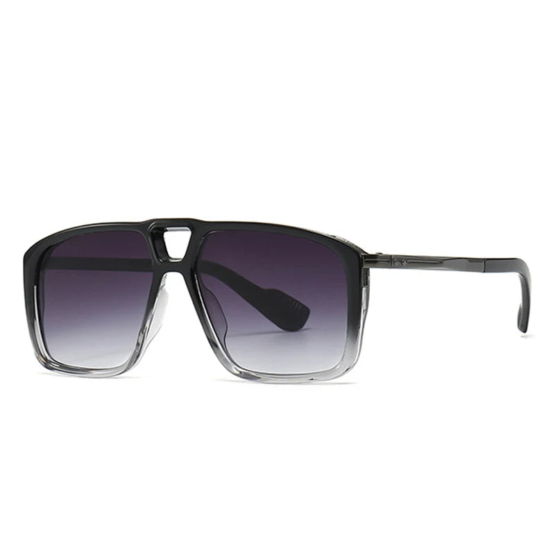 Retro Double Bridge Pilot Sunglasses