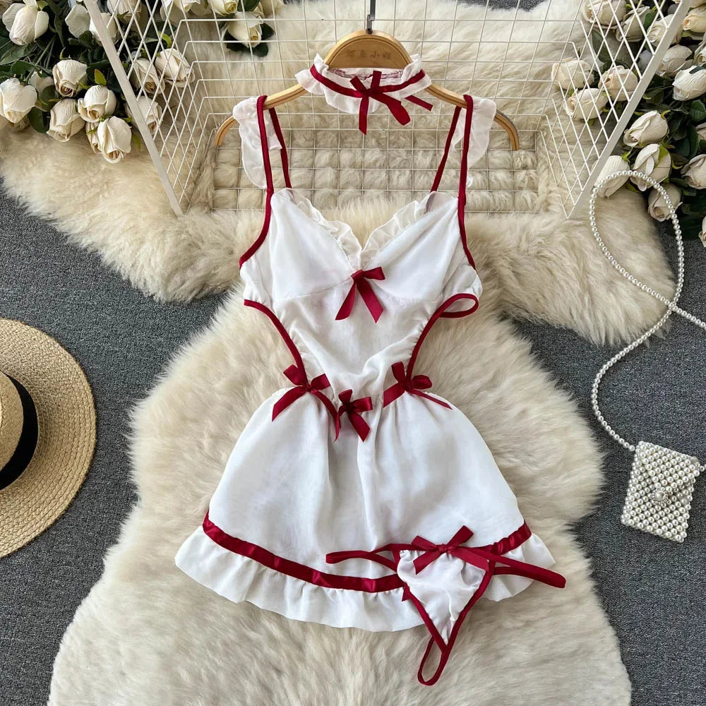 Bunny Girl Wrapped Chest Playsuit Sexy Slim Fit Lingerie
