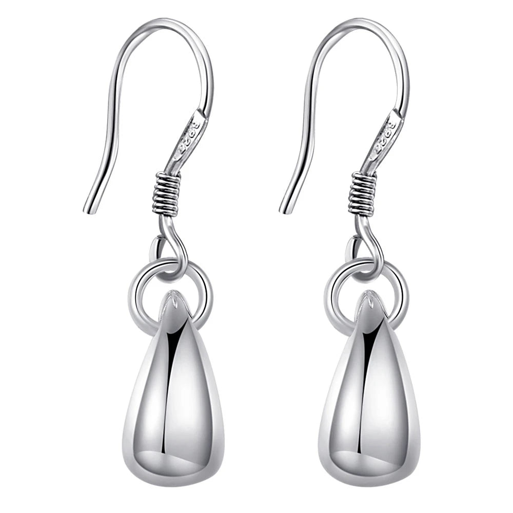 Sterling Silver Heart Stud Earrings for Women