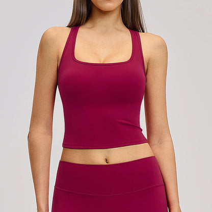 Yoga Vest Women Breathable Sports Bra Shockproof Padded Gym Push Up Sport Top Running Fitness Workout Sport Underwear Sports Bra