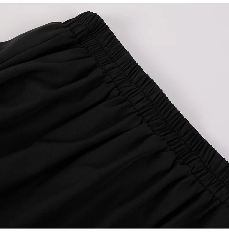 Brown Ruffled High-Waisted Victorian Skirt | Steampunk Gothic Vintage Party Wear