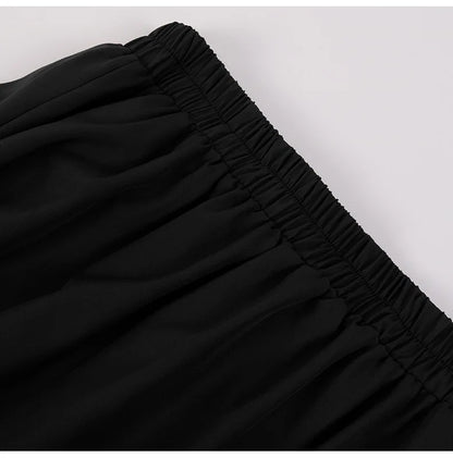 Brown Ruffled High-Waisted Victorian Skirt | Steampunk Gothic Vintage Party Wear