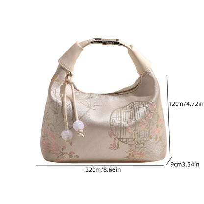 Embroidered Chinese Style Canvas Handbag