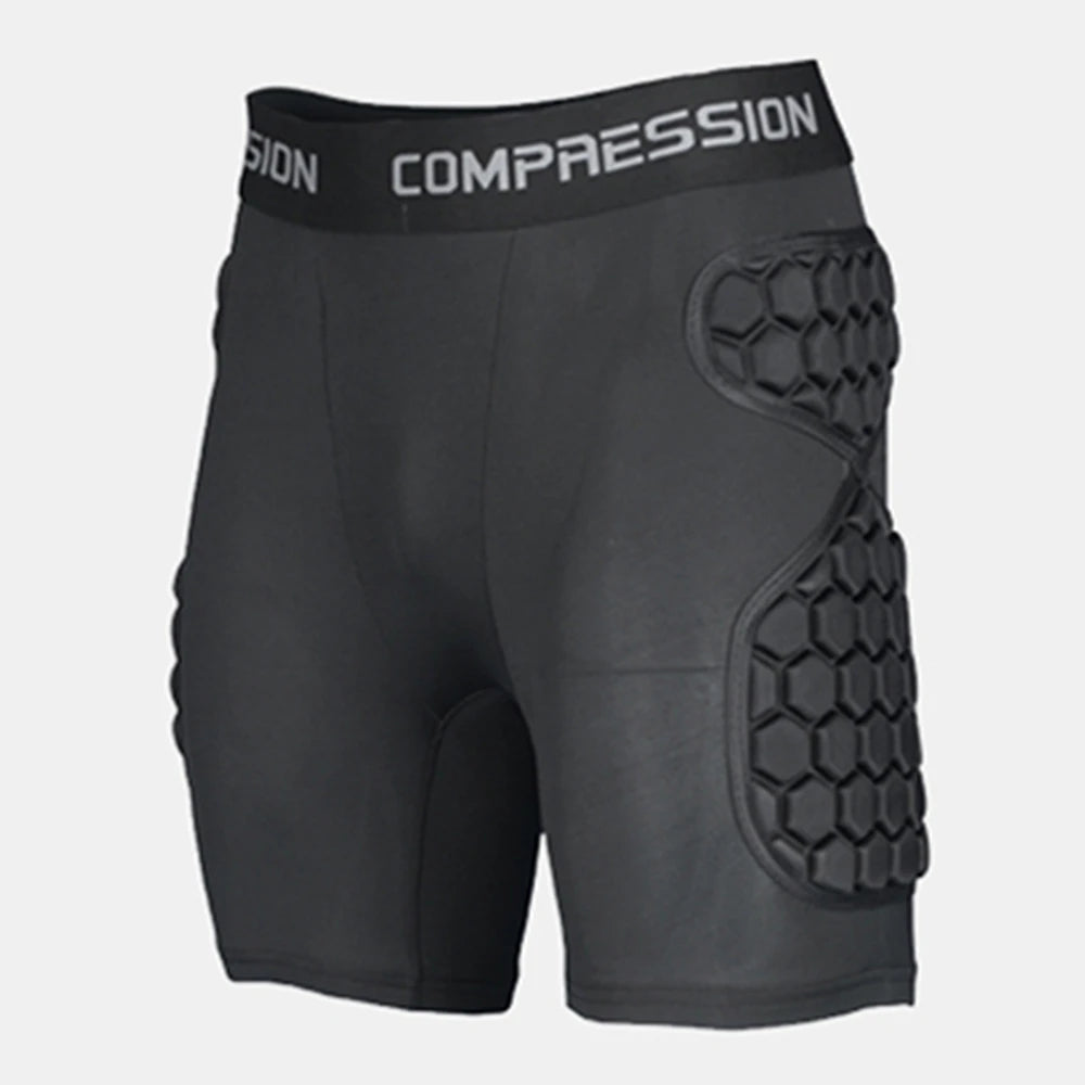 EVA Padded Goalkeeper &amp; Training Shorts | Hip Protection for Soccer, Rugby, and Skateboard Sports