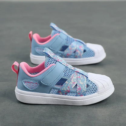 Girls Light Chunky Air Mesh Sneakers