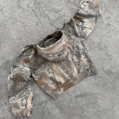 Retro Camouflage Hoodie for Women – Streetwear Style
