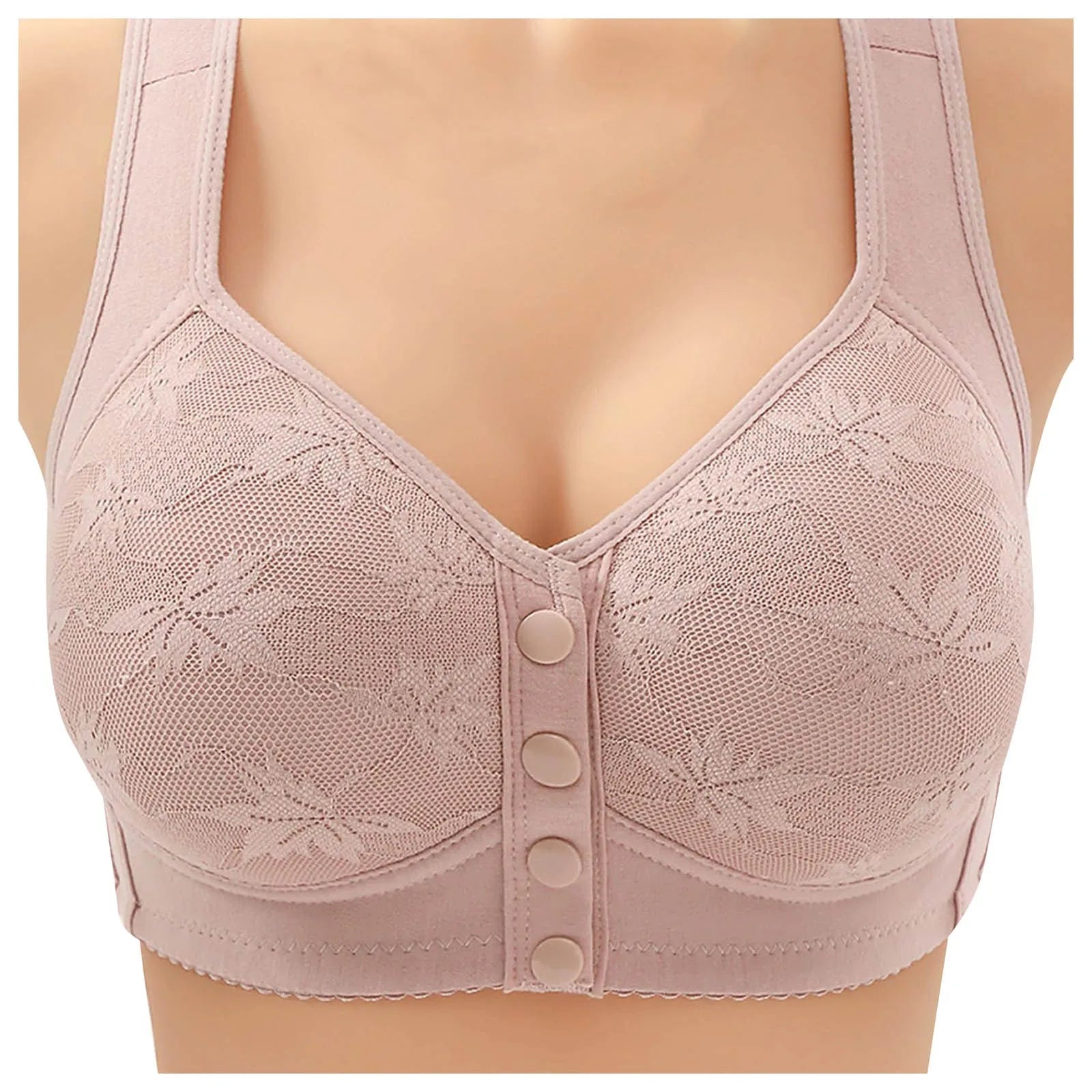 Women’s Cotton Padded Push-Up Bras | Seamless, Lace-Edge, Wire-Free