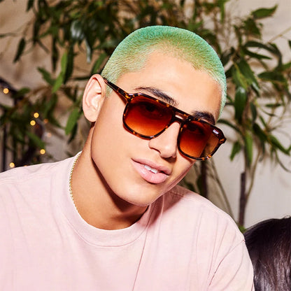 Oversized Mirror UV400 Fashion Sunglasses – Unisex Square Retro Shades