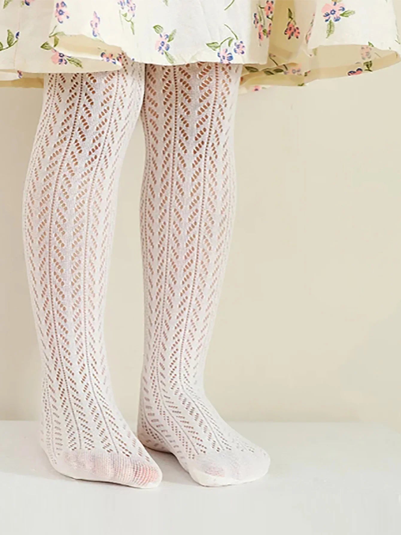 Girls Mesh Fishnet Tights – Summer Cotton Blend Pantyhose