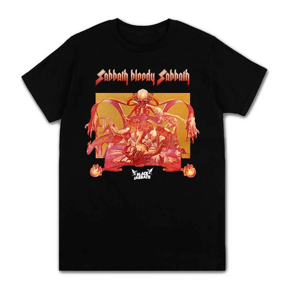 Black Metal Rock Band Graphic T-Shirt