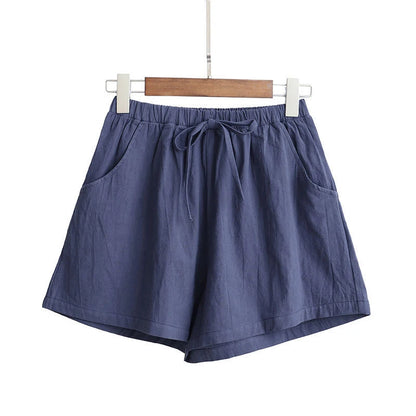 Women’s Summer Cotton Linen High-Waist Shorts | Casual Sports &amp; Fashion Shorts