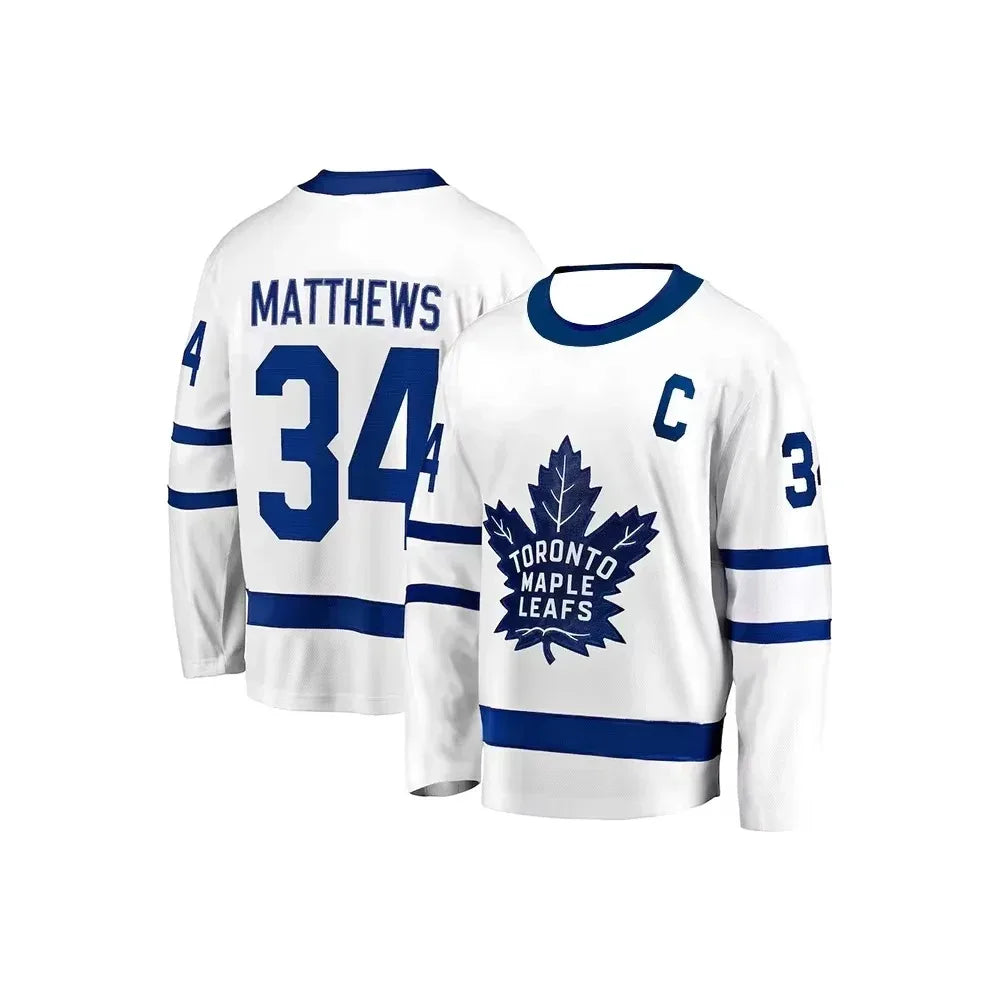Trendy Maple Leaf Hockey Long Sleeve T-Shirt | Men’s Breathable Sports Training Jersey