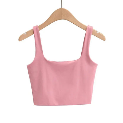 Women’s Summer Sleeveless Square Neck Tank Tops – 6 Colors