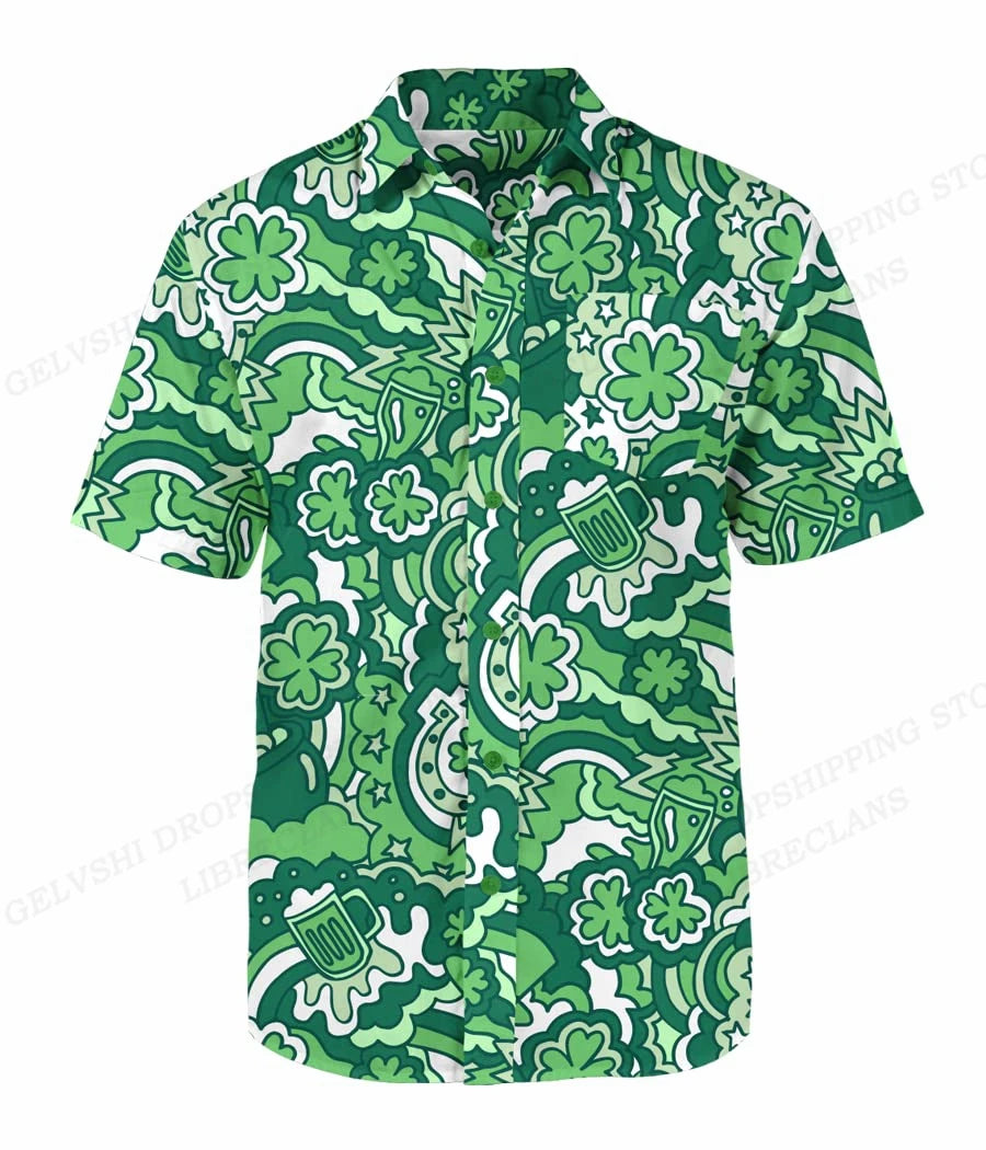 Duck 3D Print Casual Lapel Shirt | Unisex Beach Vacation Short Sleeve Blouse