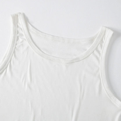 Men’s Classic Black &amp; White Tank Top – Casual Sports Vest