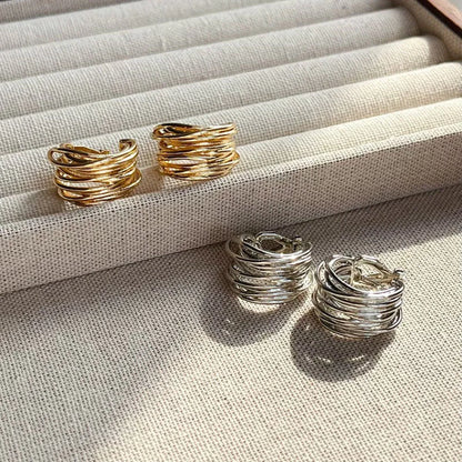 Simple Geometric Clip-On Ear Cuff for Women