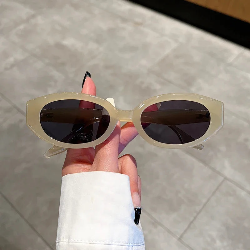 Vintage Oval Sunglasses for Women