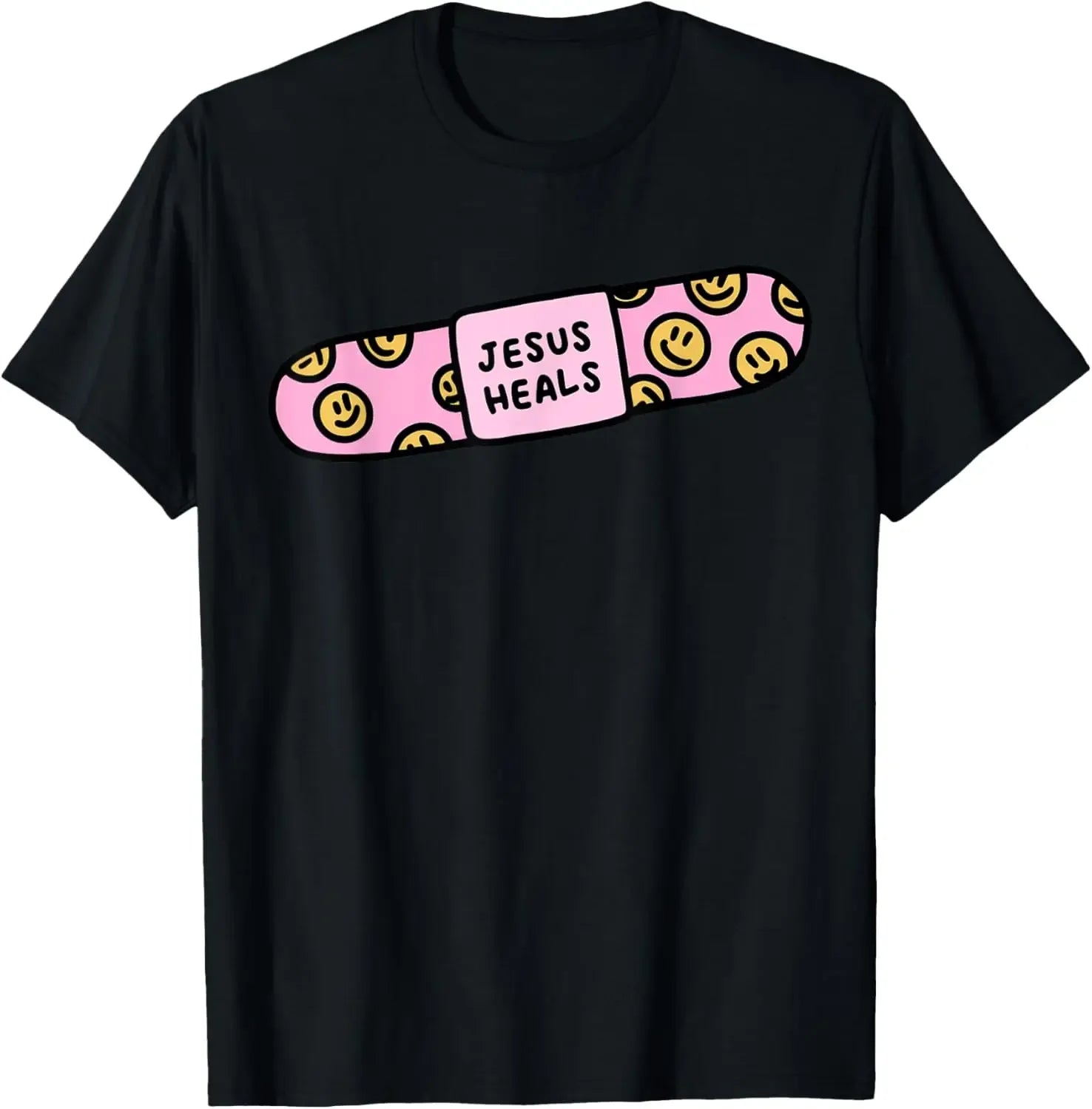 Jesus Heal Funny Christian Faith Healer Healing T-Shirt Print Original Design Gifts T Shirts Vintage T Shirt Camisas