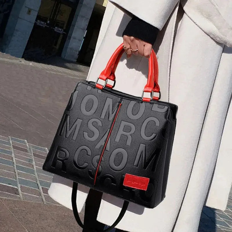 Women’s PU Leather Casual Shoulder & Crossbody Tote Bag