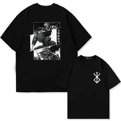 Berserk Anime Guts Graphic T-Shirt | Dark Fantasy Manga Tee