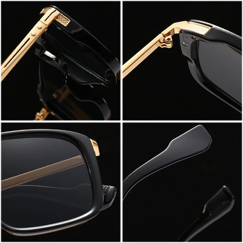 Retro Double Bridge Pilot Sunglasses