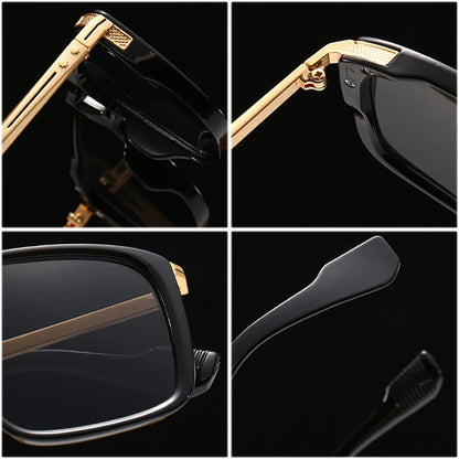 Retro Double Bridge Pilot Sunglasses