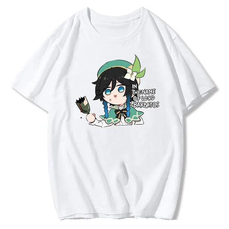 Women’s Genshin Impact Venti T-Shirt | Harajuku Kawaii Streetwear