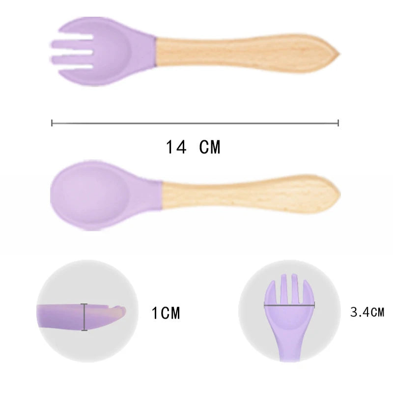 Soft Silicone Baby Feeding Set