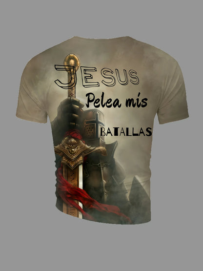 Men’s Earthy Vintage 3D Printed T-Shirt – Short Sleeve Round Neck Casual Tee