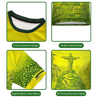 New Brazil Themed T-shirt Men&