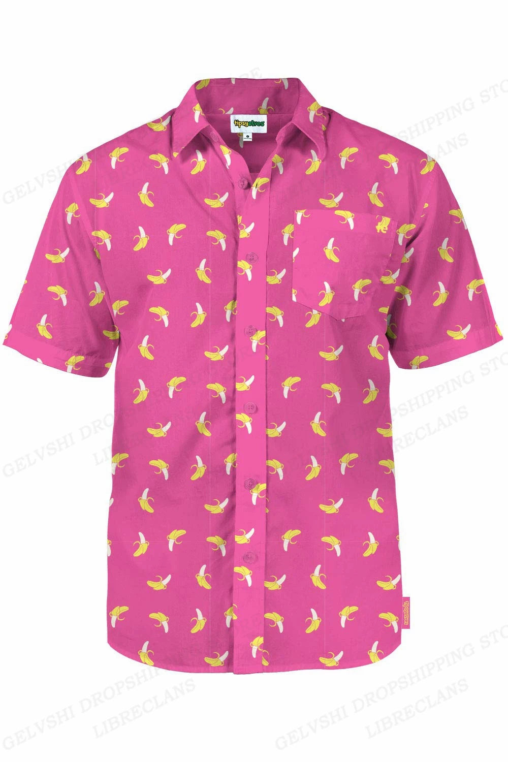 Duck 3D Print Casual Lapel Shirt | Unisex Beach Vacation Short Sleeve Blouse