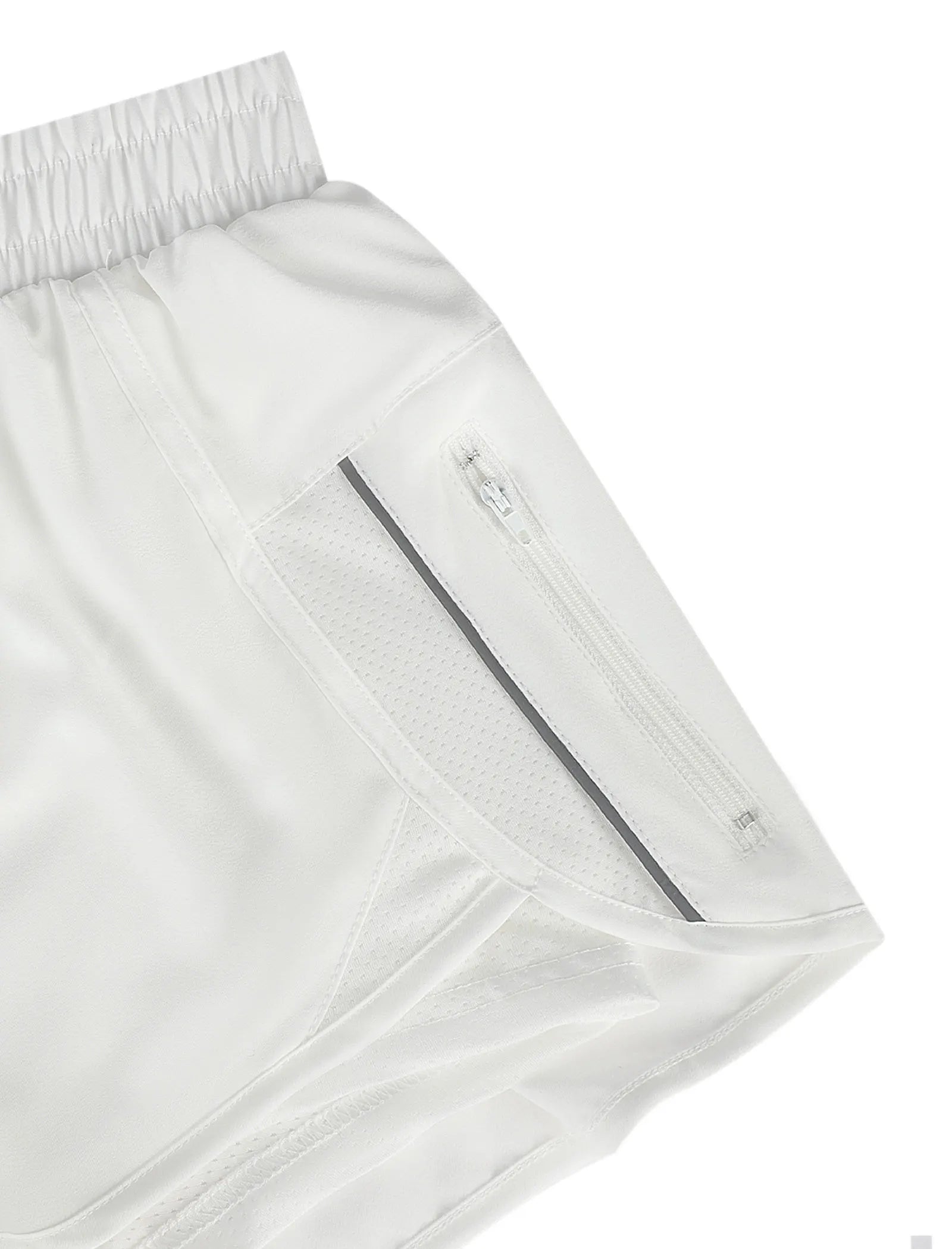 Unisex Running Sports Shorts with Zipper Pockets | Elastic Waist Activewear