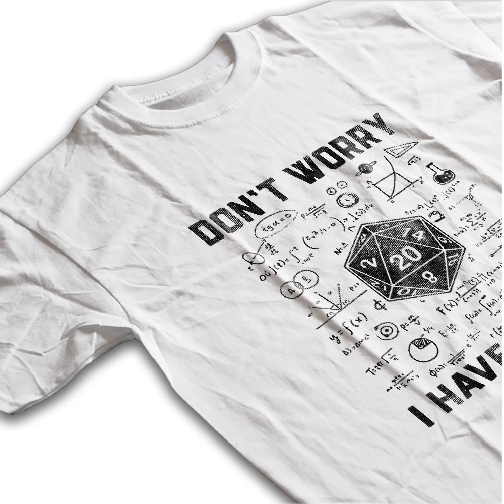 Dungeon Dragon “I Have a Plan” D20 Graphic T-Shirt | RPG Streetwear Tee