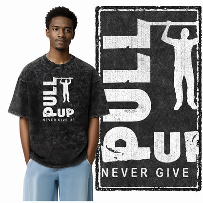 Bodybuilding Acid-Washed Graphic T-Shirt | Vintage Streetwear Unisex Tee