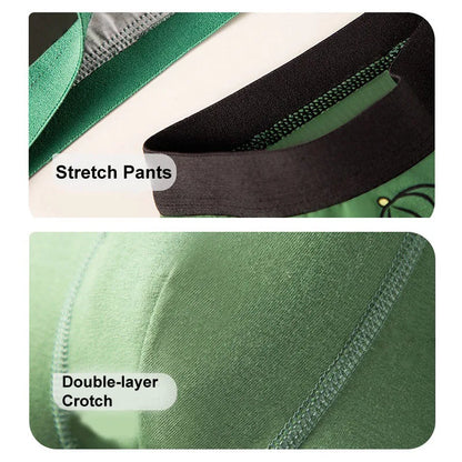 4 Pcs Kids’ Boxer Shorts Set | Cartoon Dinosaur Cotton Underwear