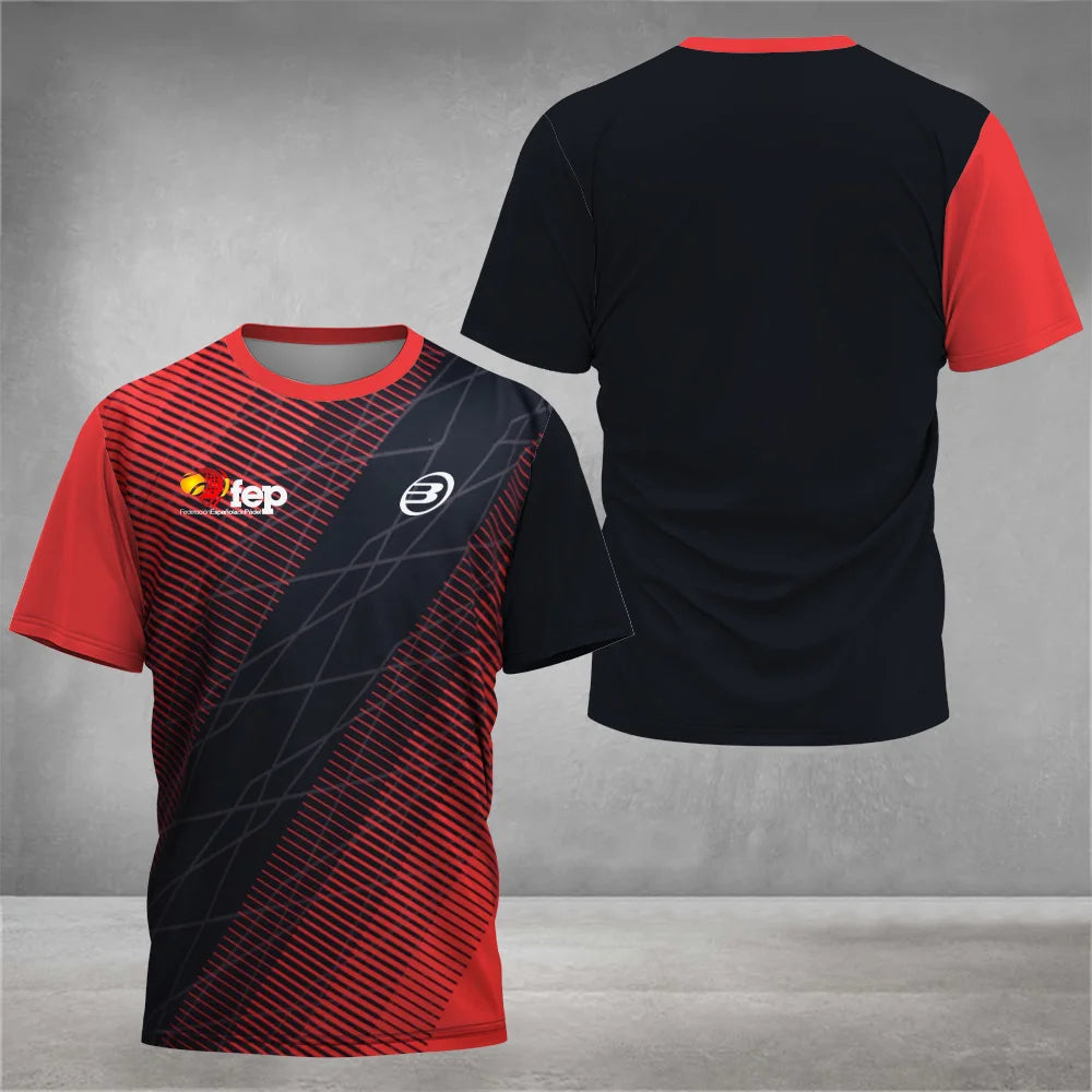 Men’s Padel Quick-Dry Sports T-Shirt | Breathable Summer Fitness Tee