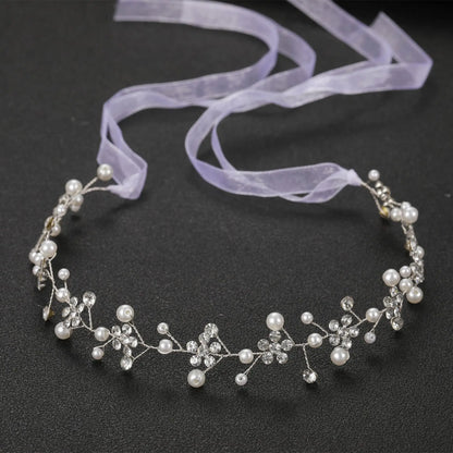 Elegant Crystal &amp; Pearl Bridal Headband for Women