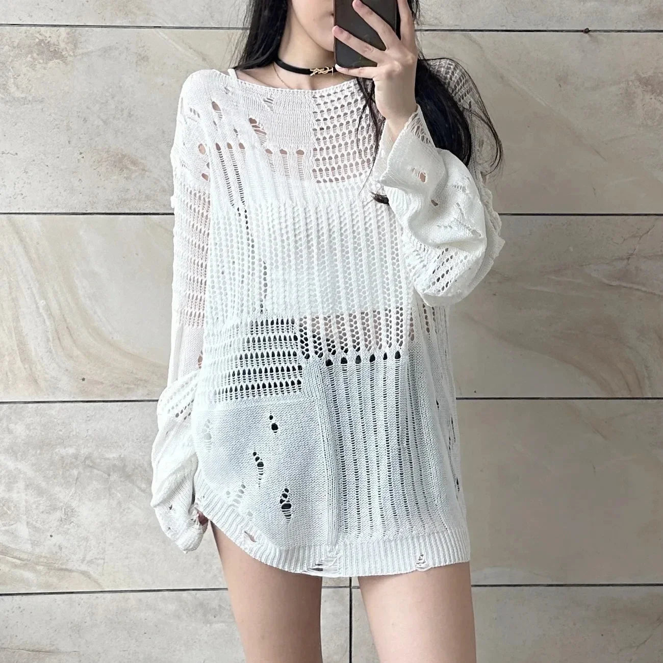Women’s Summer Loose Long Sleeve Korean Sweater Top